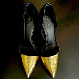 Coach Leather/Suede Pumps